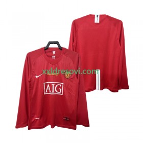 Manchester United Champions League 2007 2008 Retro Domaći Nogometni Dres Dugim Rukavima